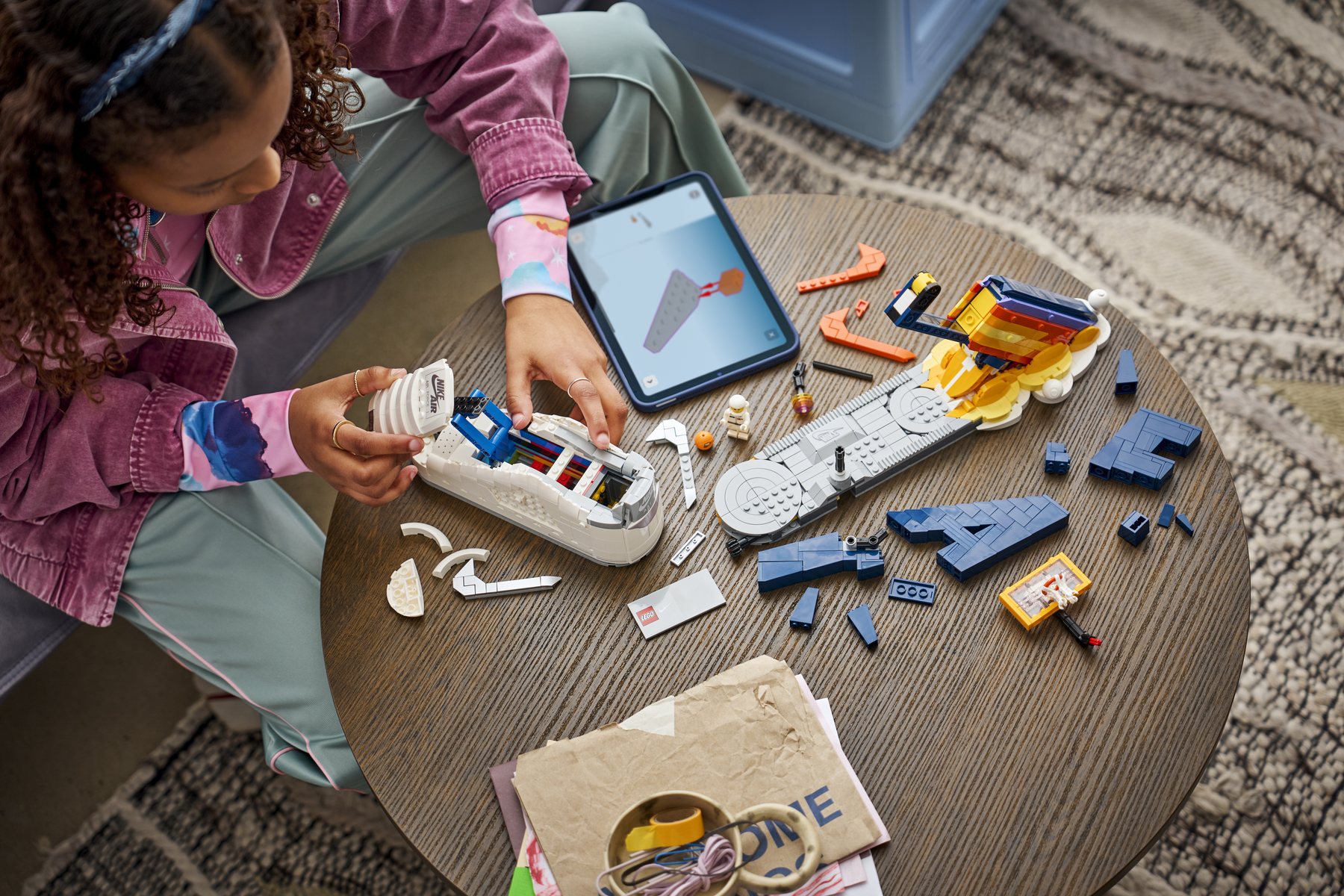 Official LEGO image of Nike Air Force 1 x LEGO Set