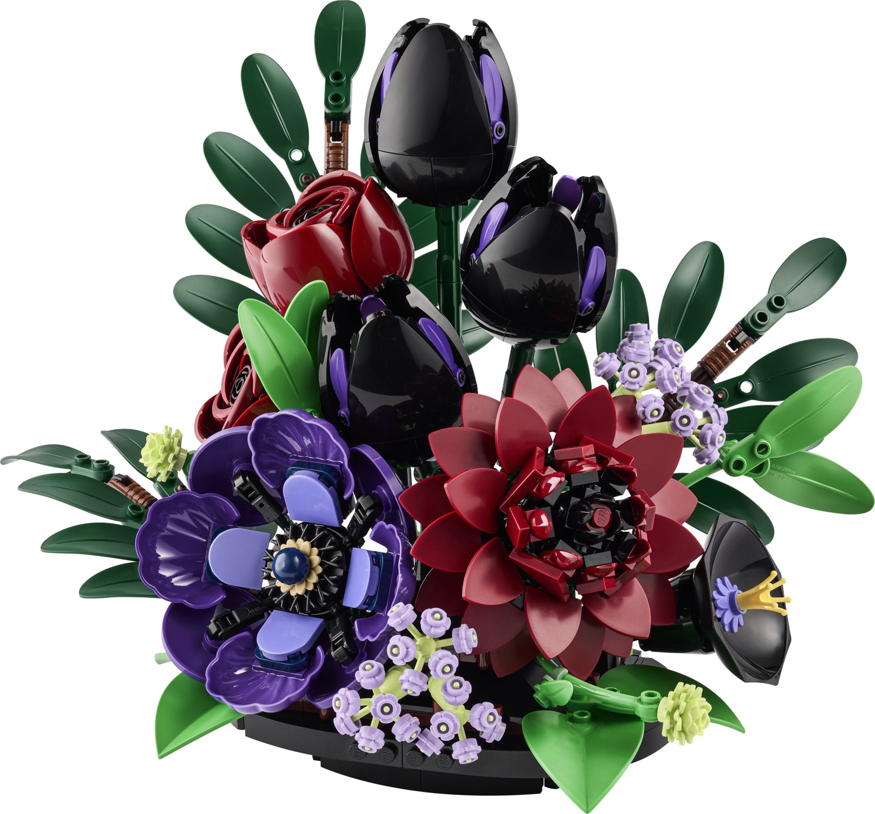 Official LEGO product image of Dark Flower Arrangement