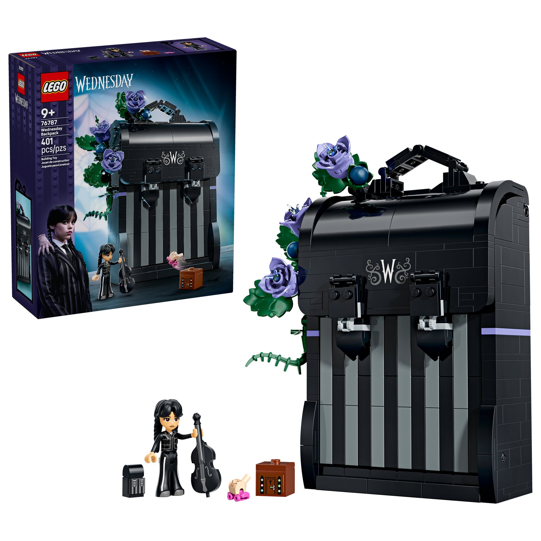 Official LEGO image of Wednesday Backpack