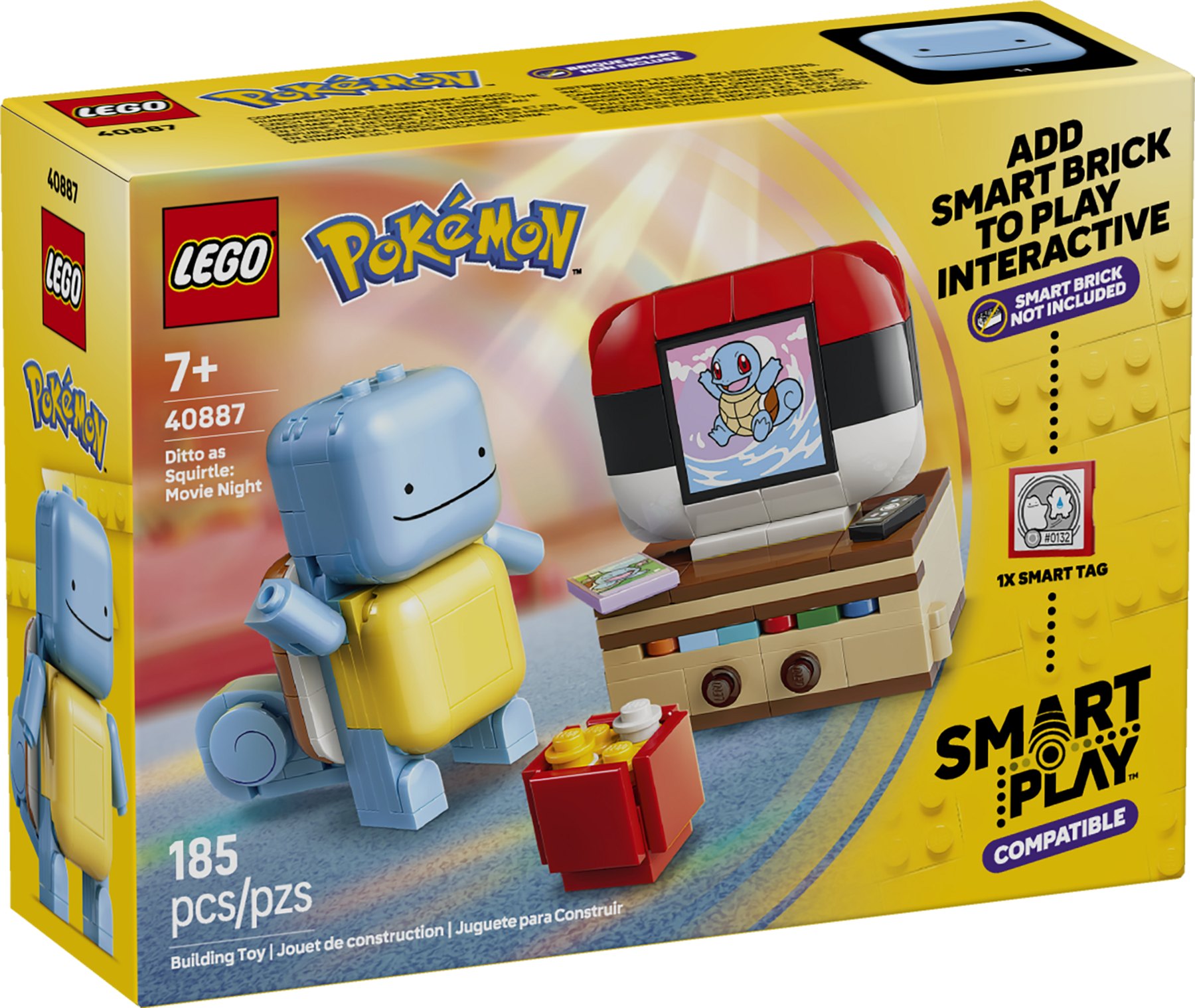 Official alternate LEGO image of 40887 SMART Play Ditto as Squirtle Movie Night