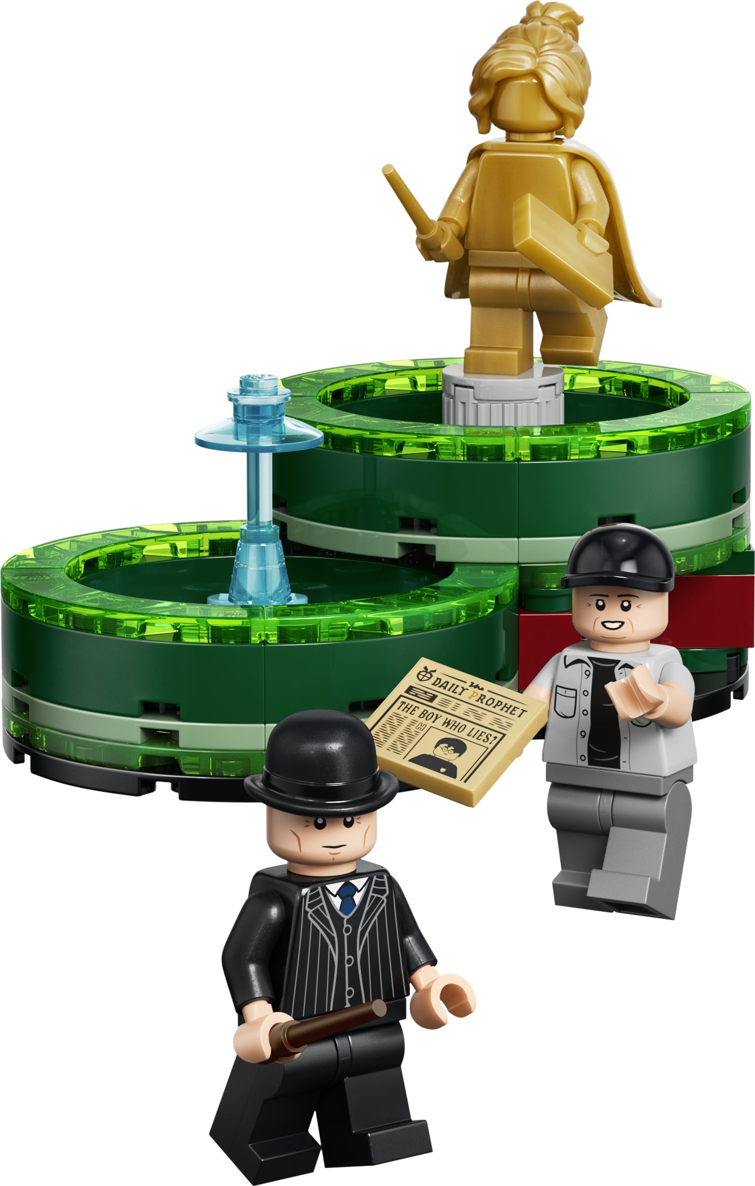 Official LEGO alternate product image of Ministry Munchies and The Daily Prophet Stands 40901