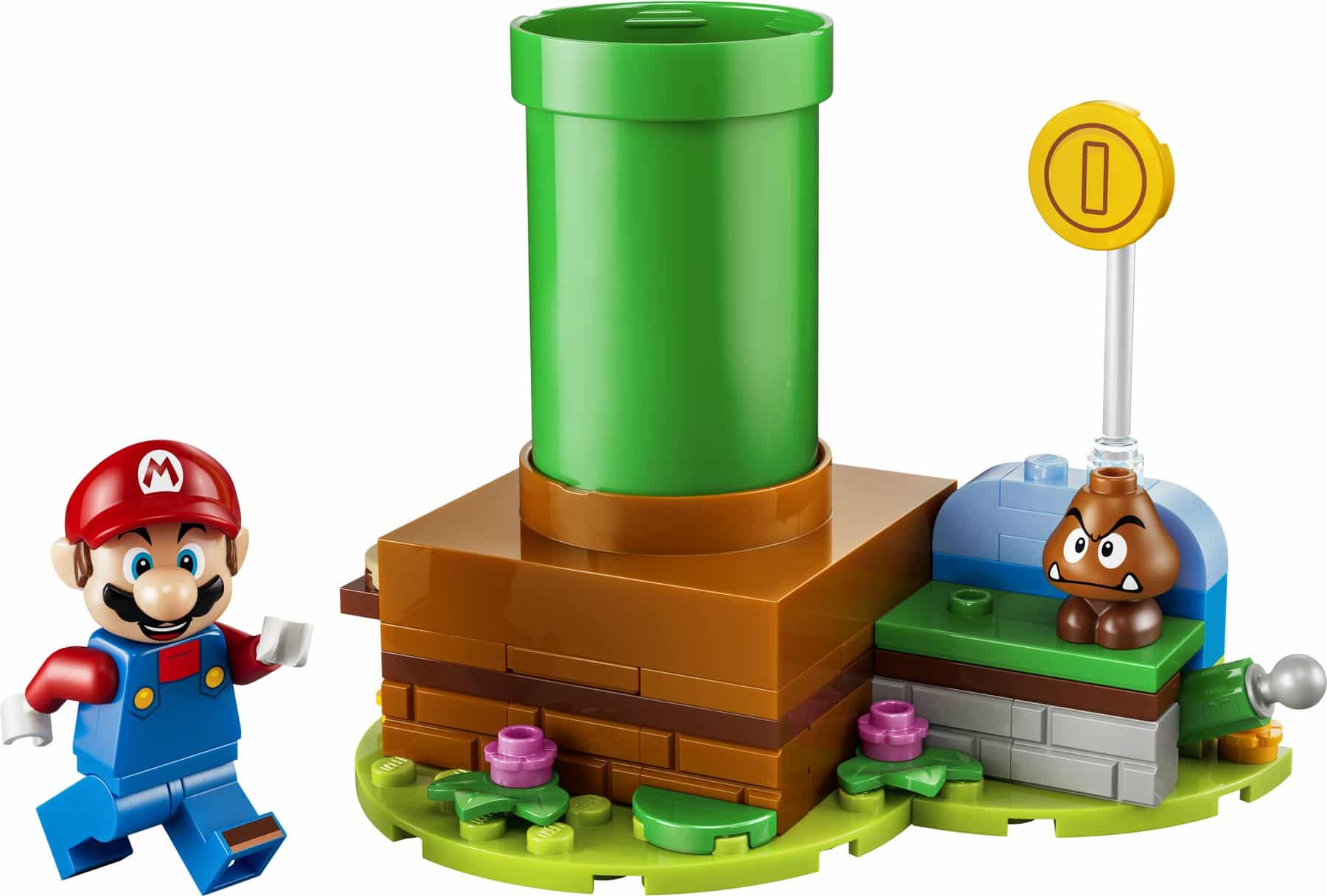 Official LEGO image of Mario's Pipe Jump