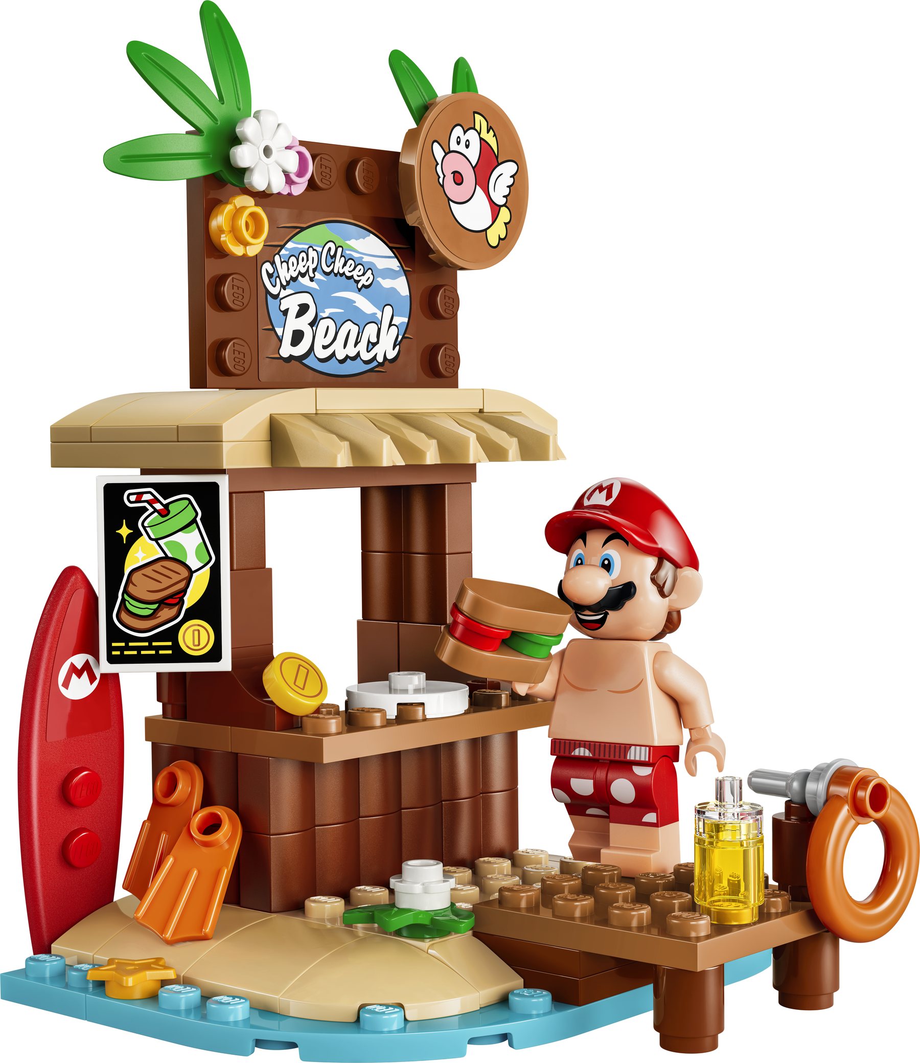 Official LEGO image of Mario's Beach Adventures