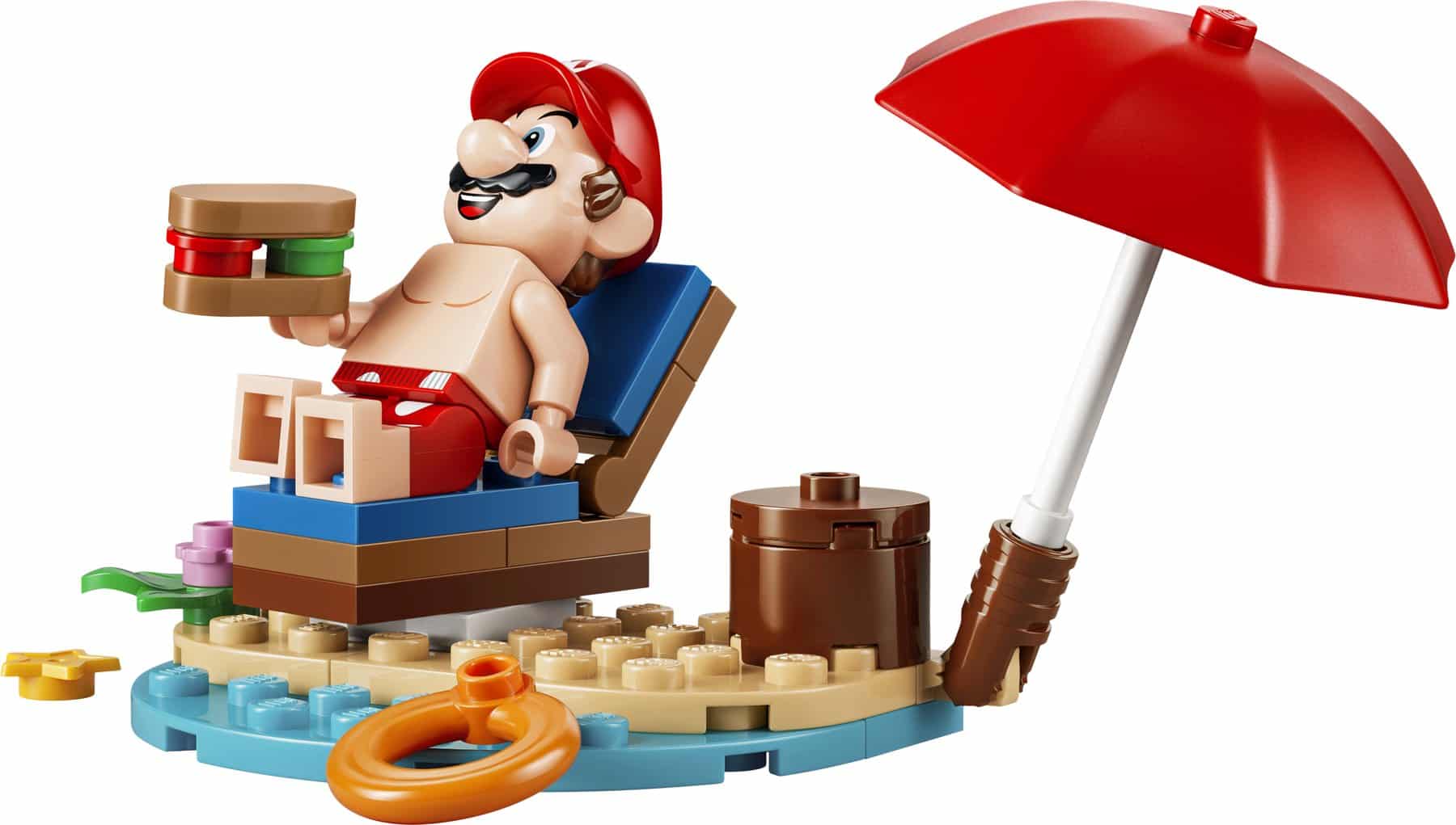 Official LEGO image of Mario's Beach Adventures