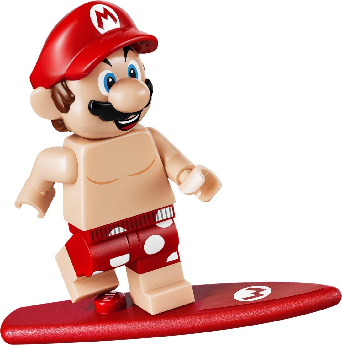 Official LEGO image of Mario's Beach Adventures