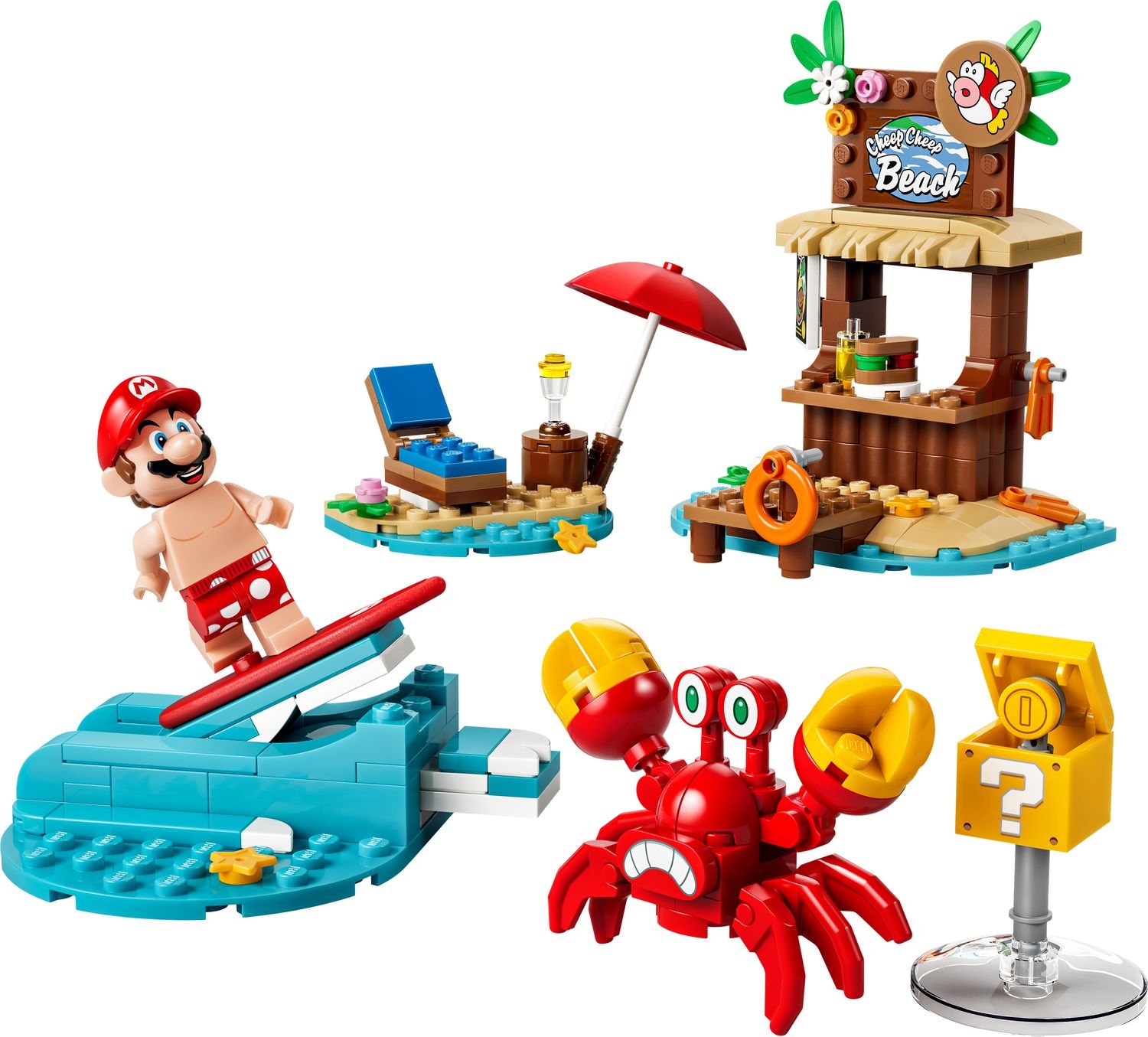 Official LEGO image of Mario's Beach Adventures