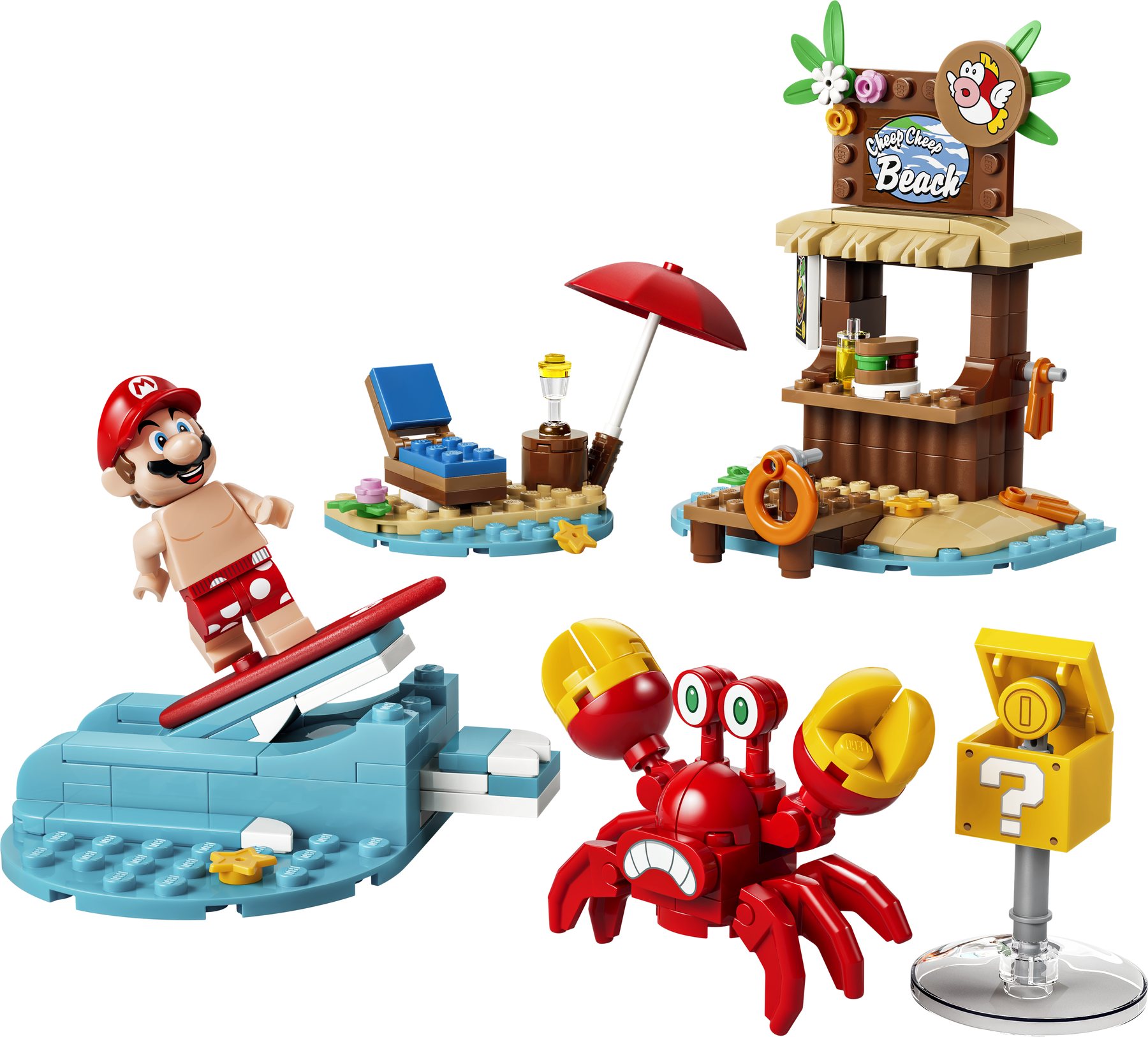Official LEGO image of Mario's Beach Adventures