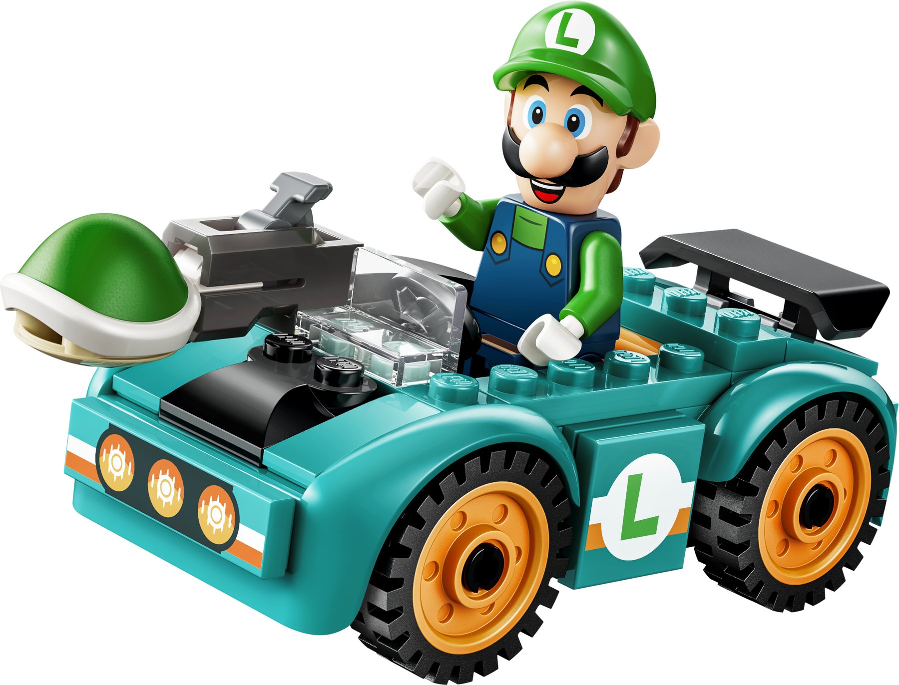 Official LEGO image of Mario Kart™ – Luigi & Bowser Jr.'s Race