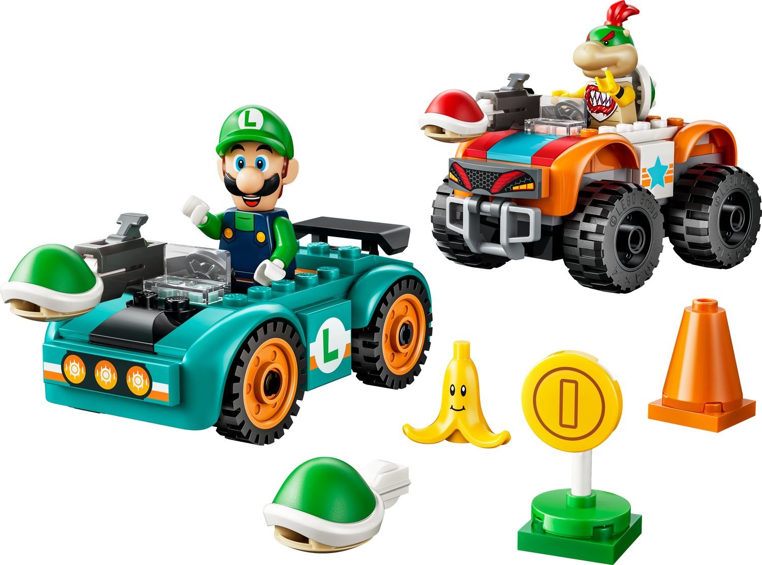 Official LEGO image of Mario Kart™ – Luigi & Bowser Jr.'s Race