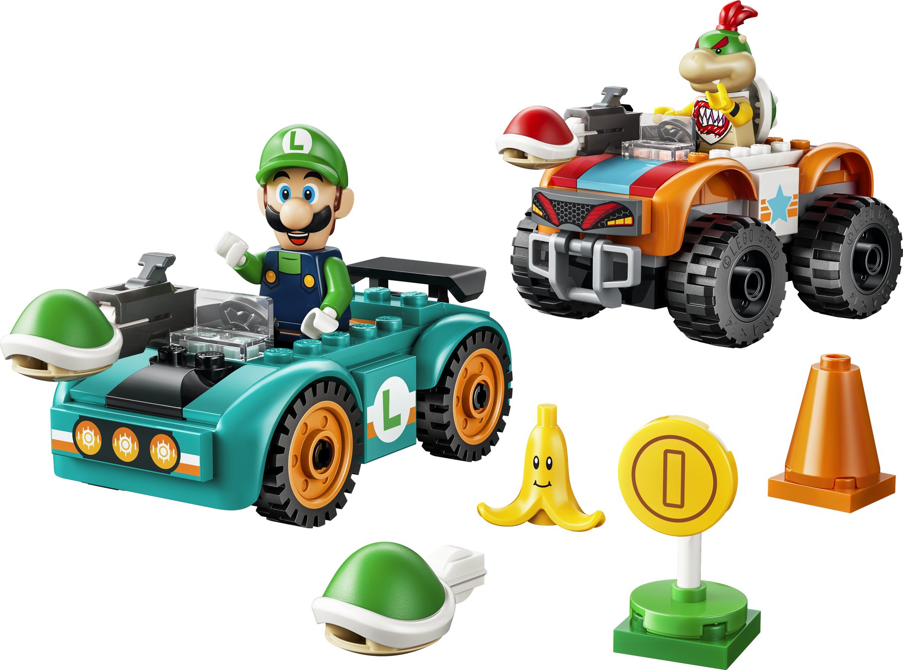 Official LEGO image of Mario Kart™ – Luigi & Bowser Jr.'s Race
