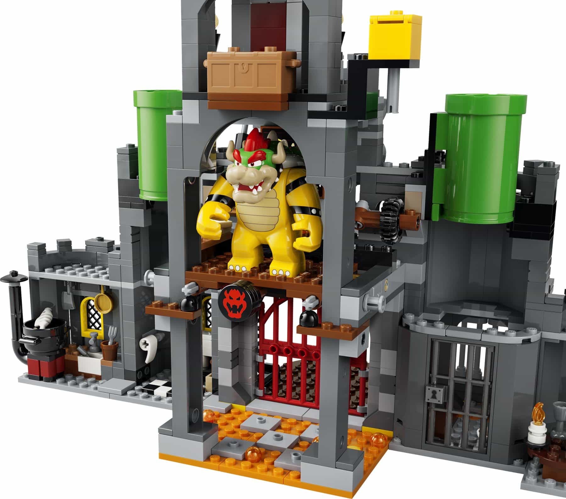 Official LEGO image of Fire Mario & Bowser's Castle