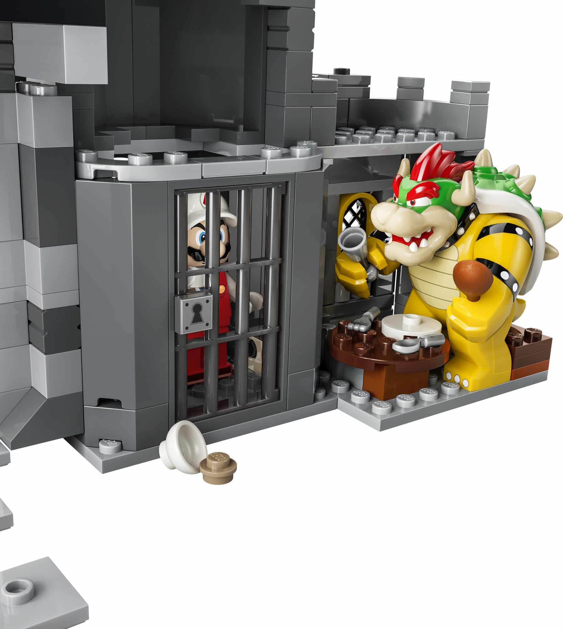 Official LEGO image of Fire Mario & Bowser's Castle