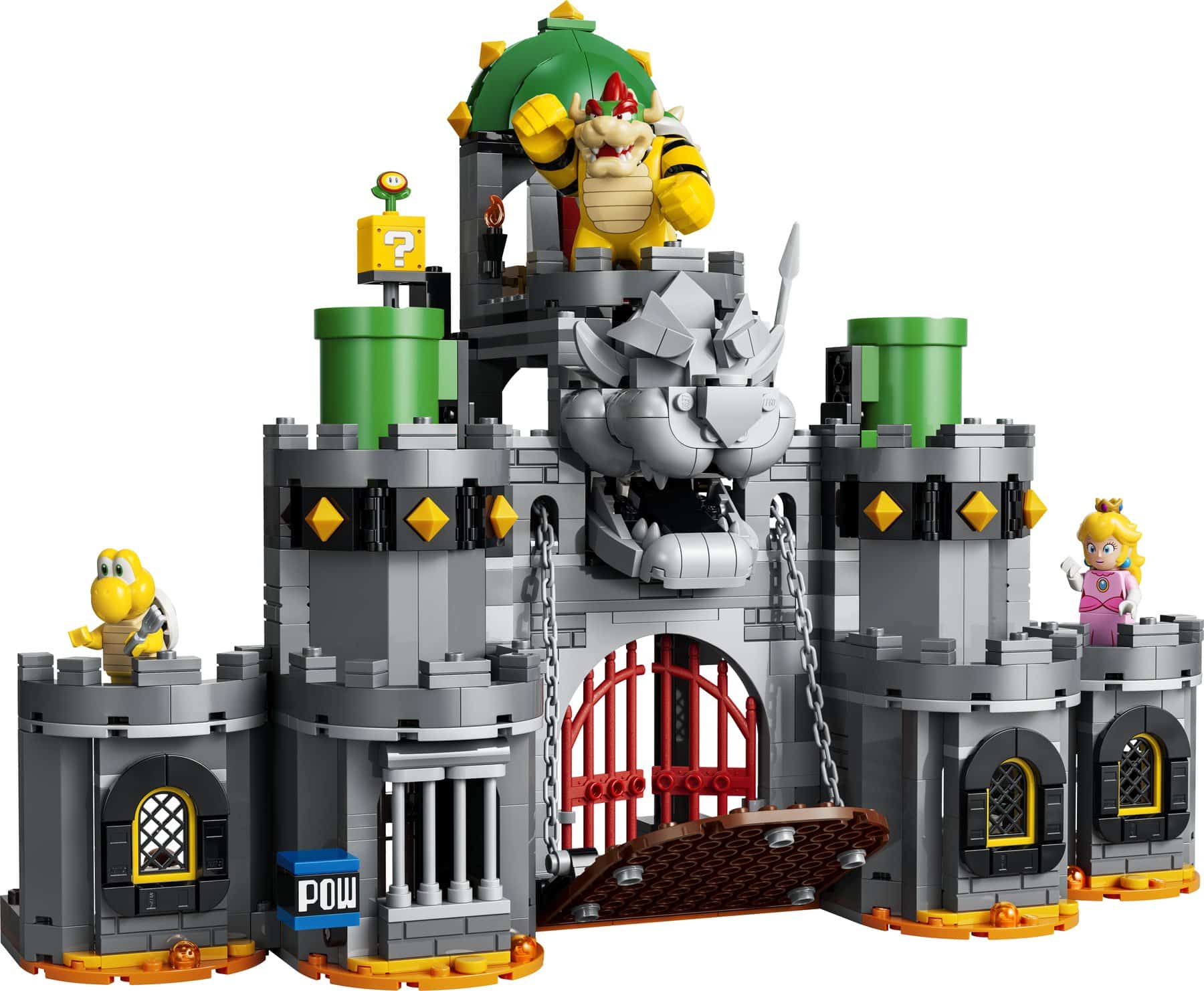 Official LEGO image of Fire Mario & Bowser's Castle