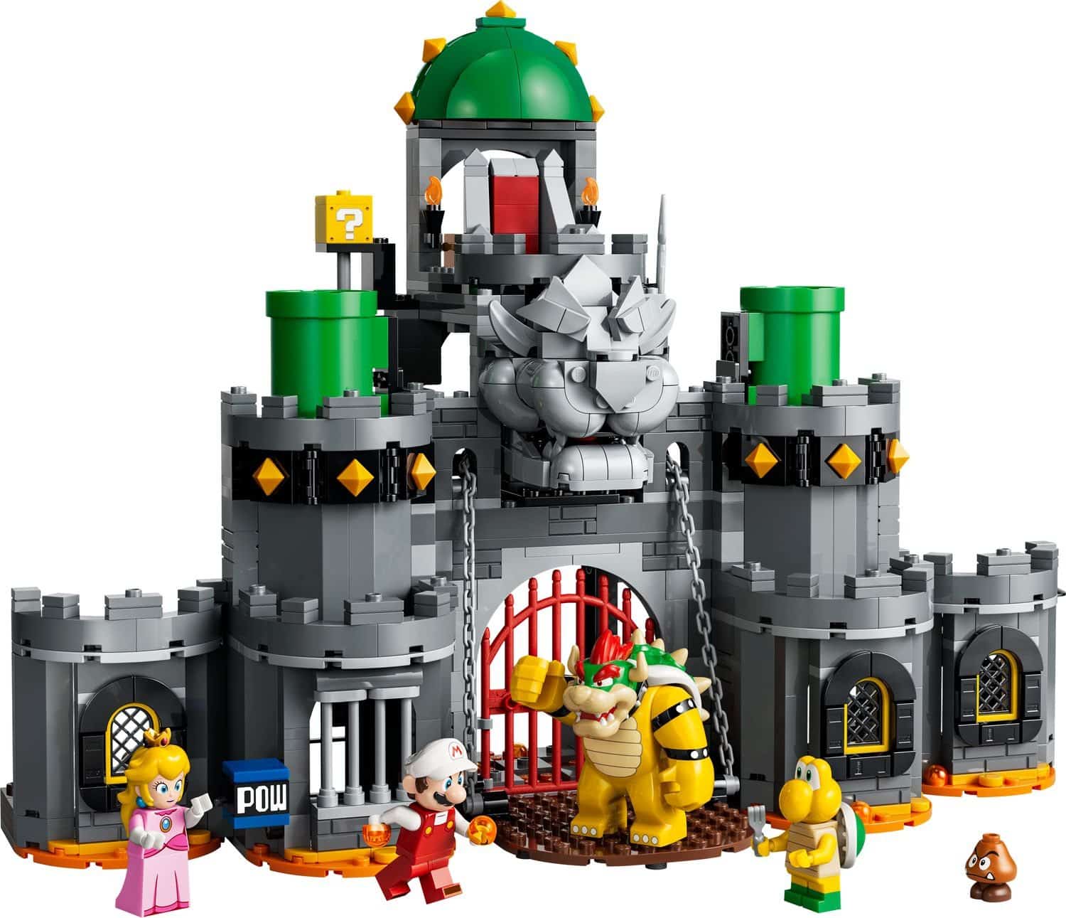 Official LEGO image of Fire Mario & Bowser's Castle