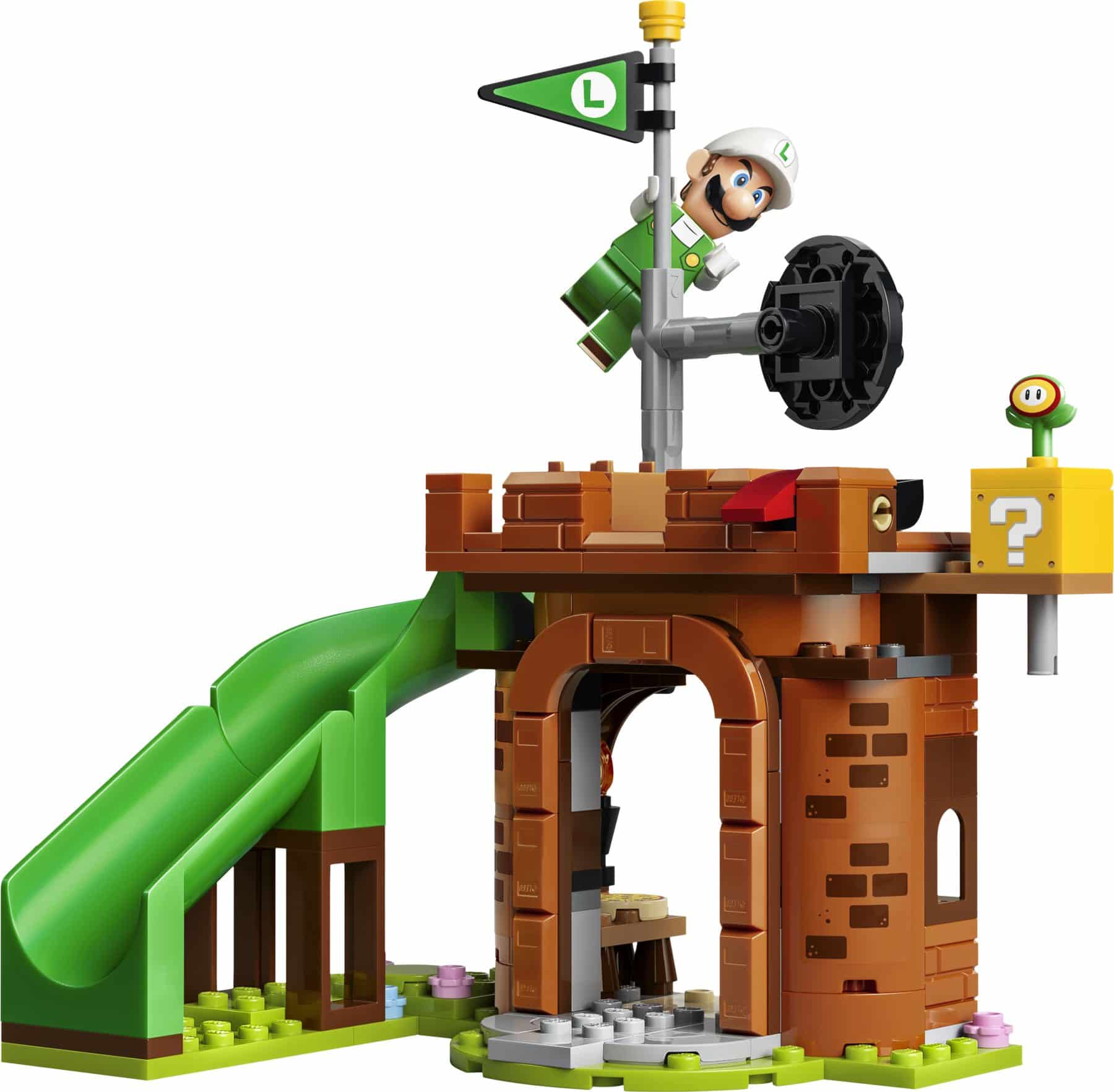 Official LEGO image of Fire Luigi vs. Koopa Troopa Battle