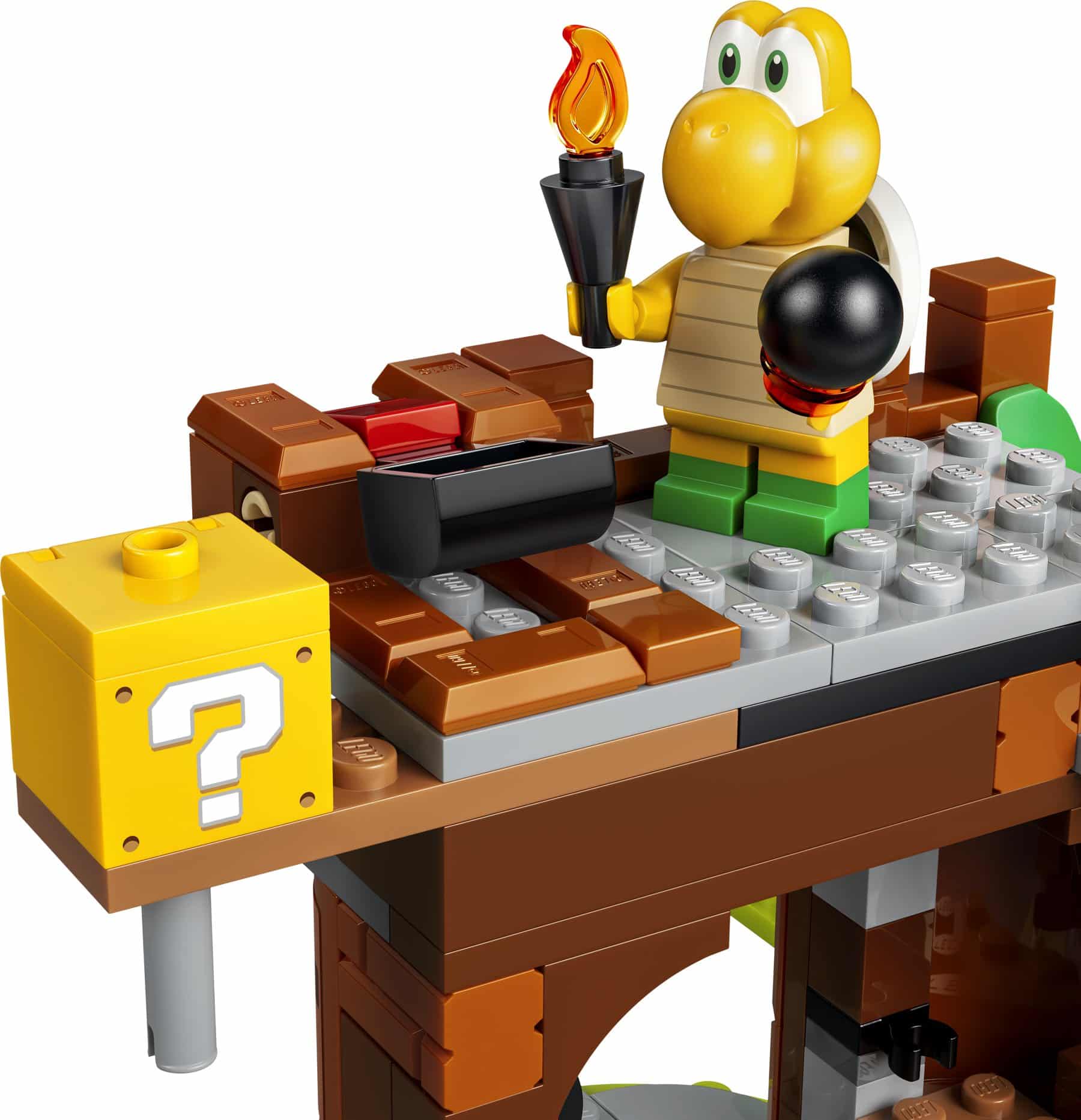 Official LEGO image of Fire Luigi vs. Koopa Troopa Battle