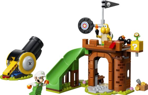 Official LEGO image of Fire Luigi vs. Koopa Troopa Battle