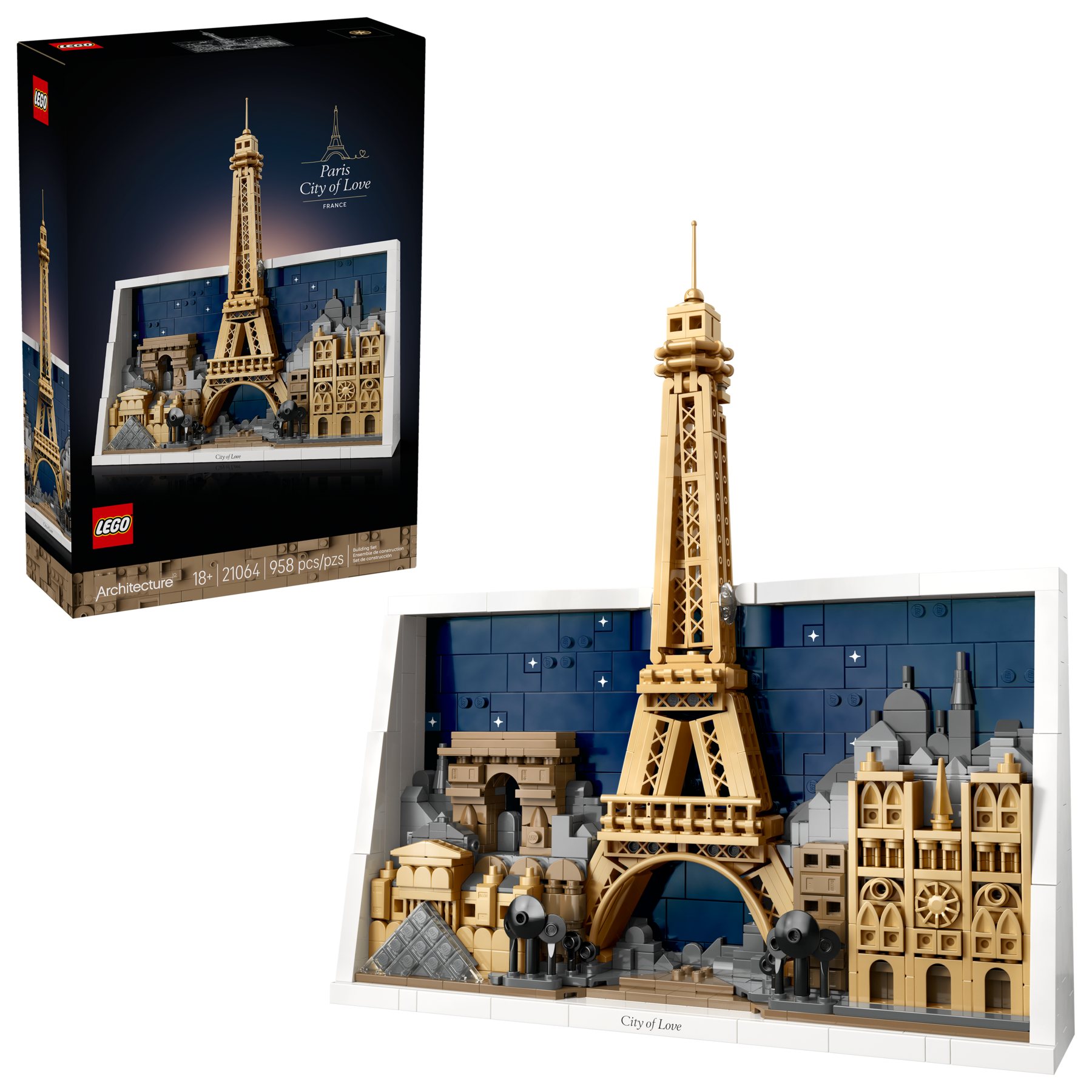 Official LEGO image of Paris – City of Love