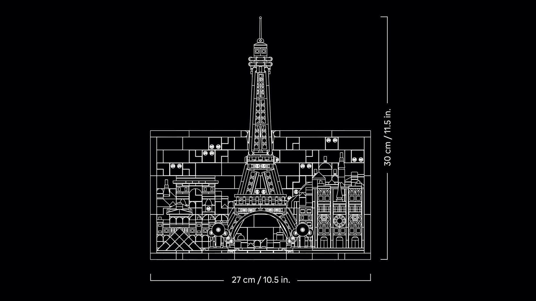 Official LEGO image of Paris – City of Love
