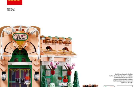 Cover page from the official LEGO building instructions for LEGO Icons 10362 French Café.