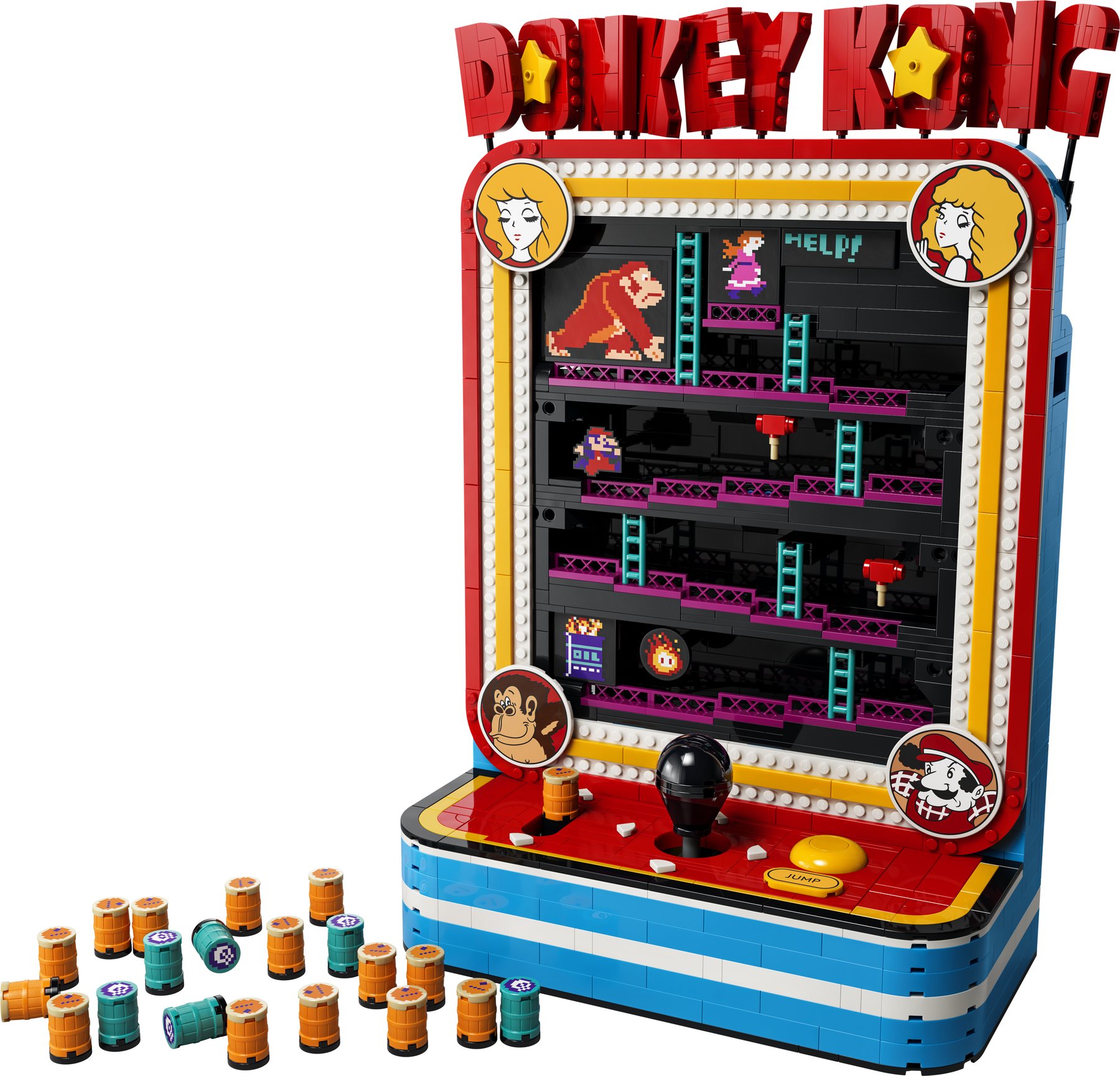Official LEGO product image of Donkey Kong Arcade