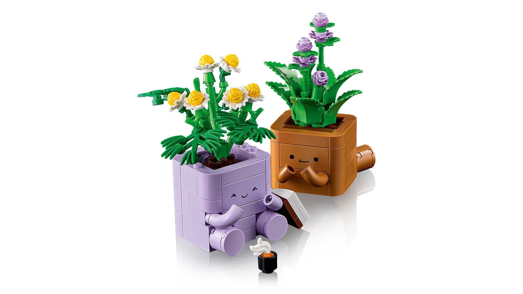 Official LEGO close-up image of LEGO Botanicals 10371 Cozy Plants
