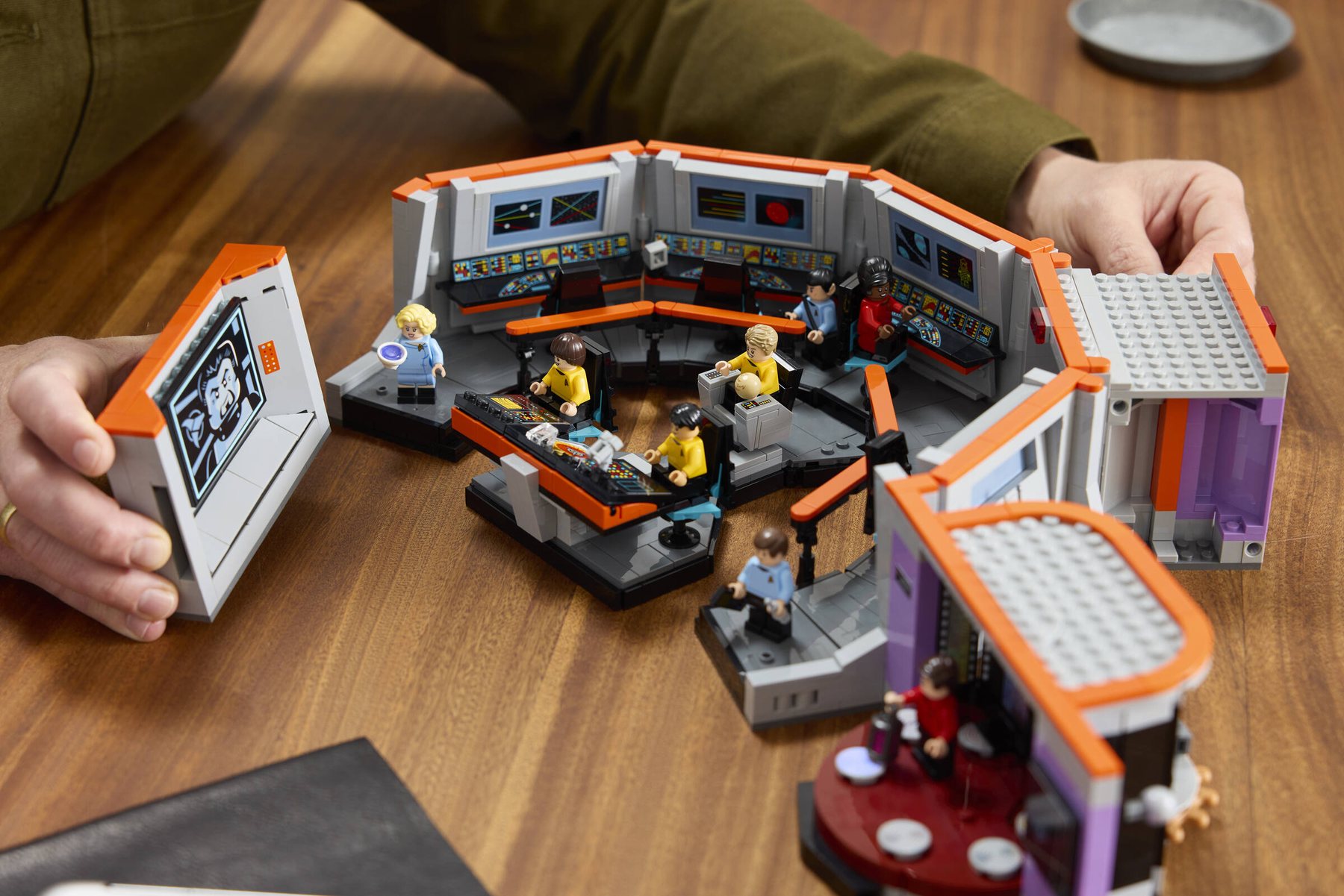 Official LEGO lifestyle image of Star Trek: U.S.S. Enterprise NCC-1701 Bridge