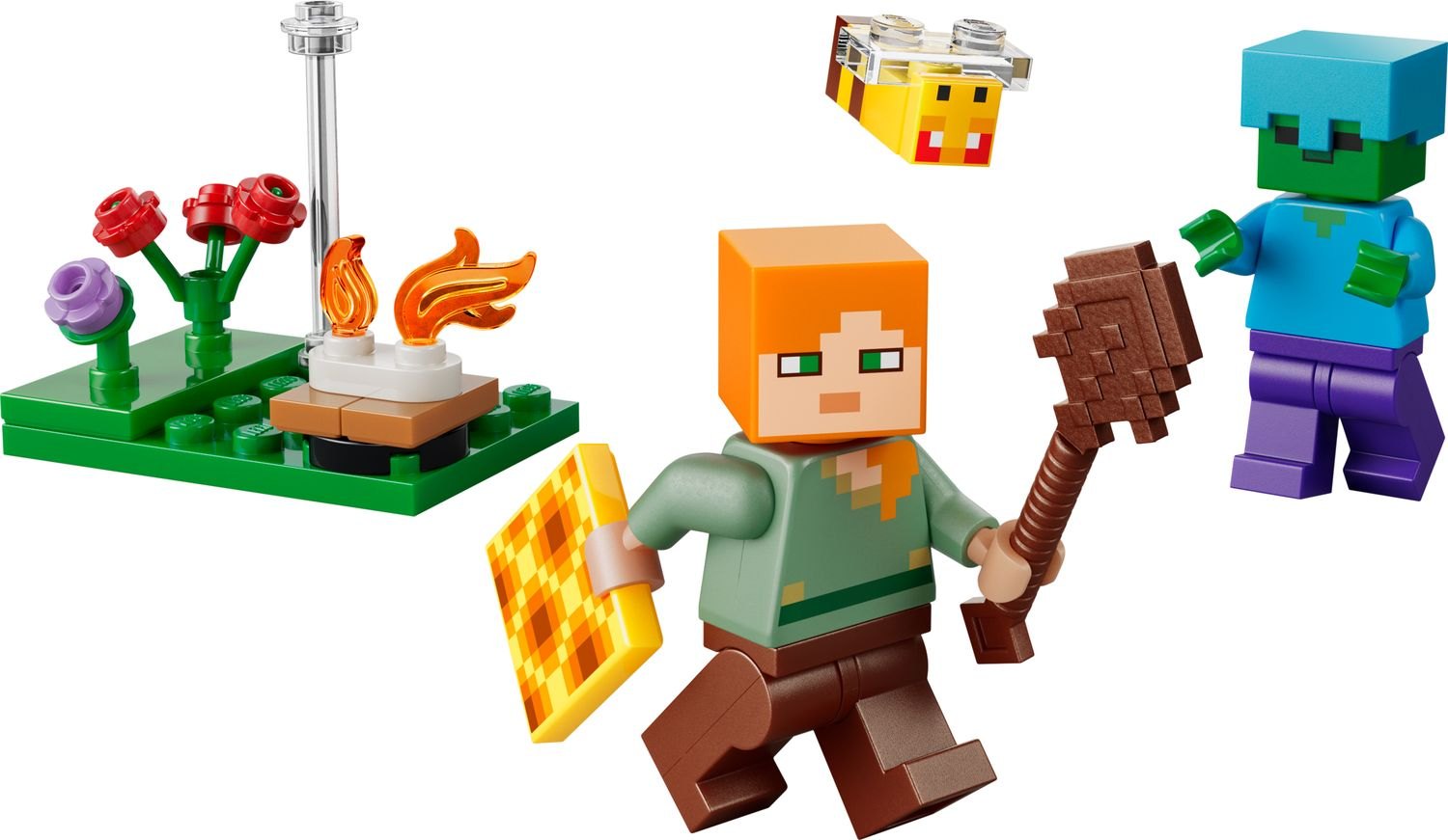 Official LEGO product image of Alex's Campfire Conflict 30732