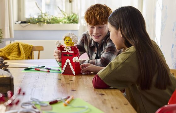 Official LEGO lifestyle image of Up-Scaled Mrs. Claus Minifigure