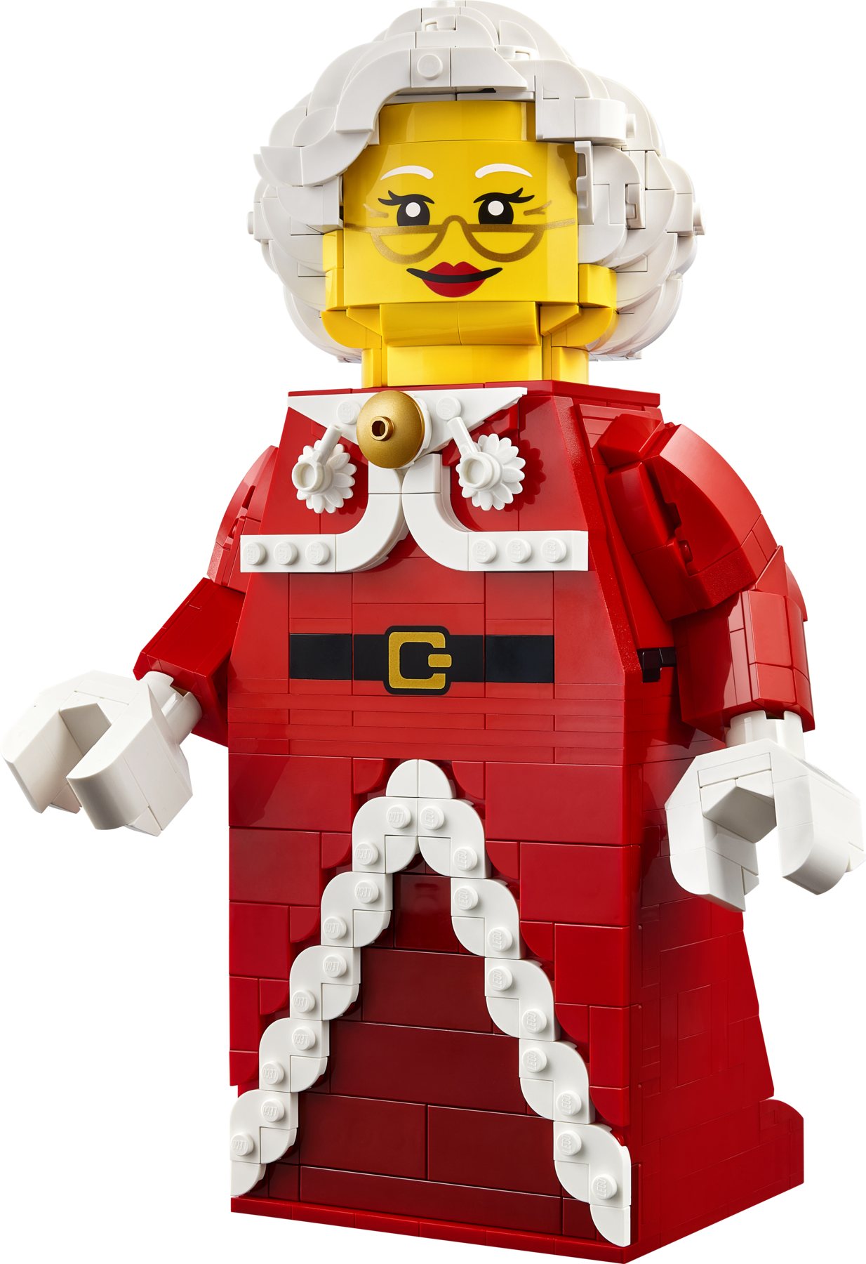 Official LEGO image of Up-Scaled Mrs. Claus Minifigure