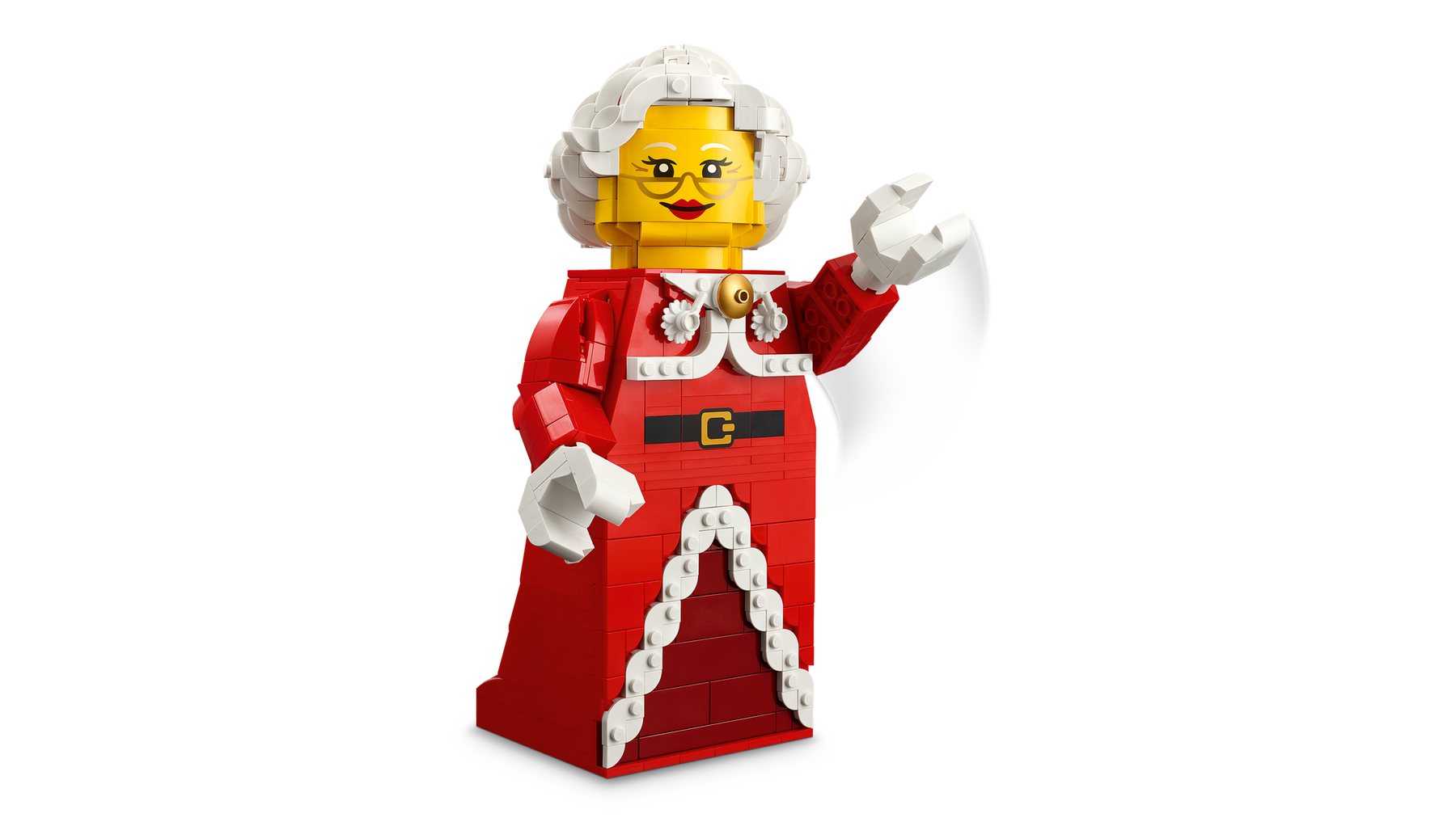 Official LEGO image of Up-Scaled Mrs. Claus Minifigure